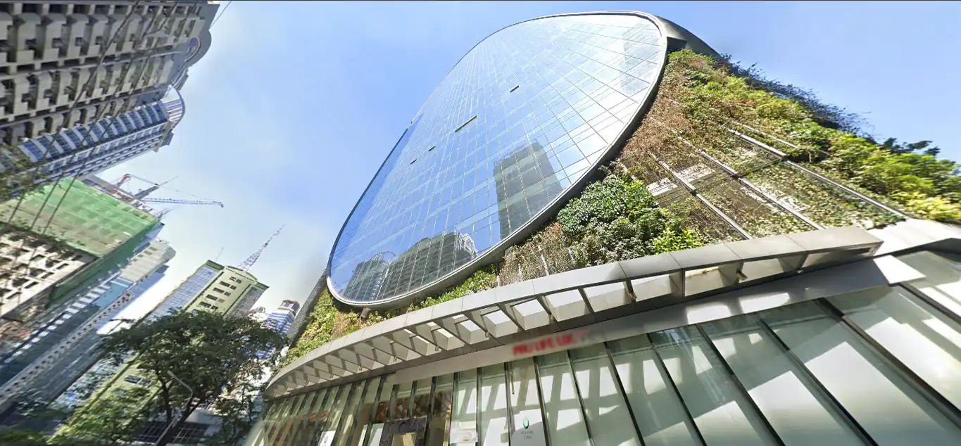 The image of the Exquadra Tower in Ortigas from Google Maps